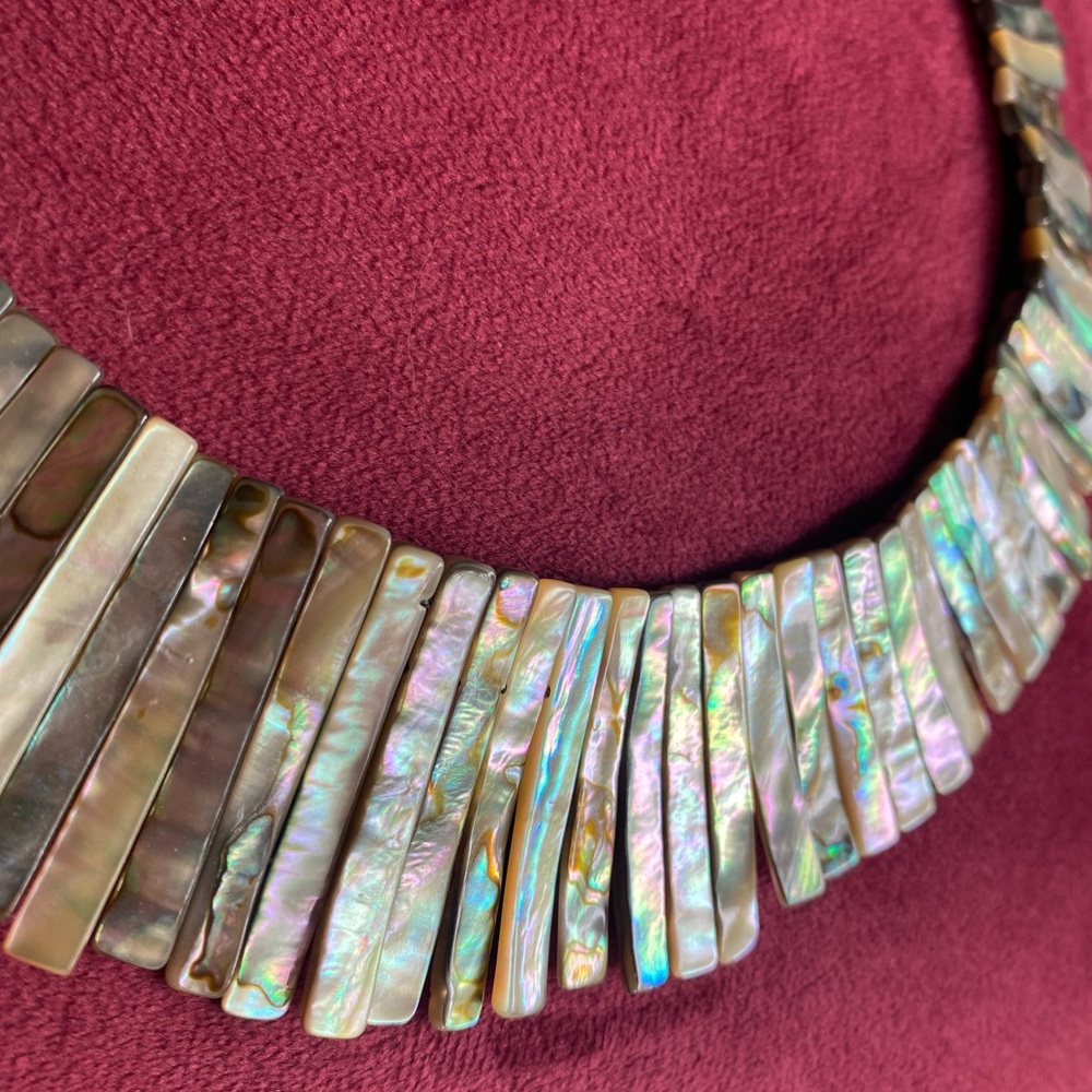 Elegant Abalone Collar Necklace